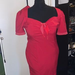 Stop staring red dress